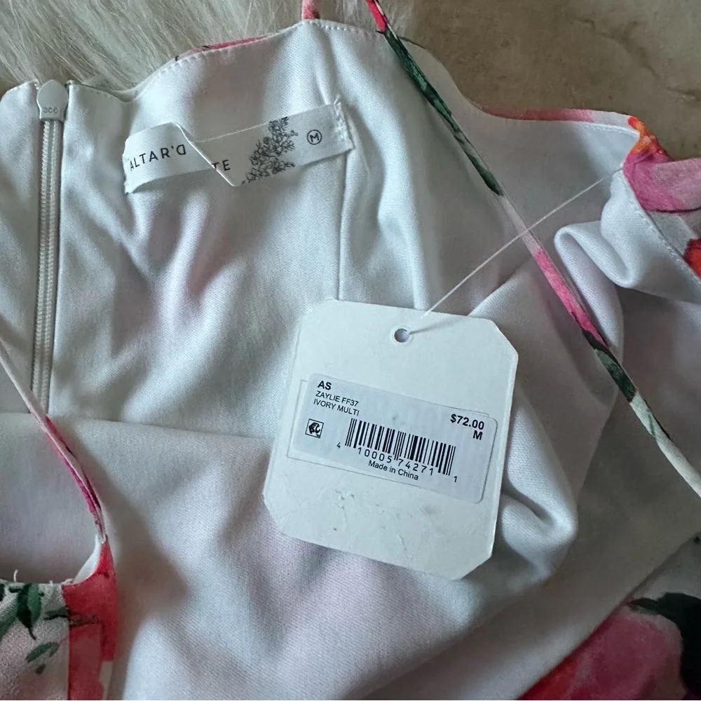 NWT Altar’d State Floral Slip Minidress - Picture 5 of 8